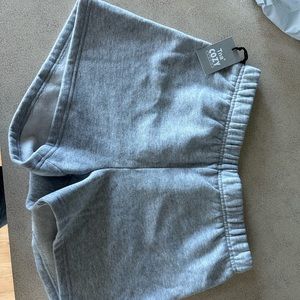 aritzia grey sweatshorts